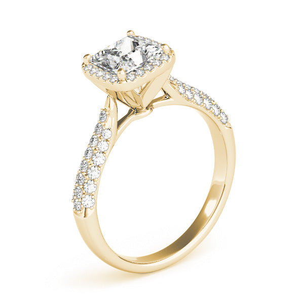Square Multi-Row Diamond Engagement Ring · 1.08 ct tw