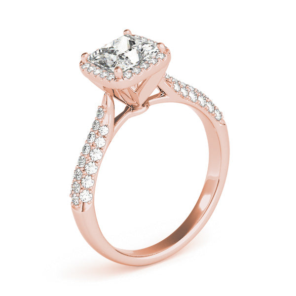 Square Multi-Row Diamond Engagement Ring · 0.57 ct tw