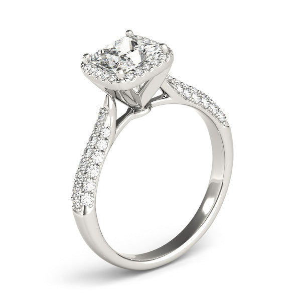 Square Multi-Row Diamond Engagement Ring · 1.08 ct tw