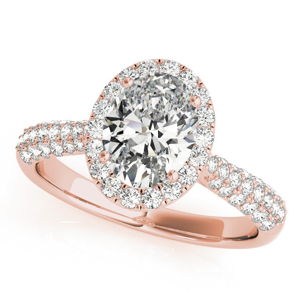 Oval Multi-Row Diamond Engagement Ring · 1.28 ct tw