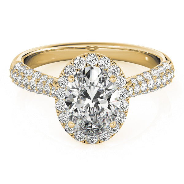 Oval Multi-Row Diamond Engagement Ring · 1.28 ct tw