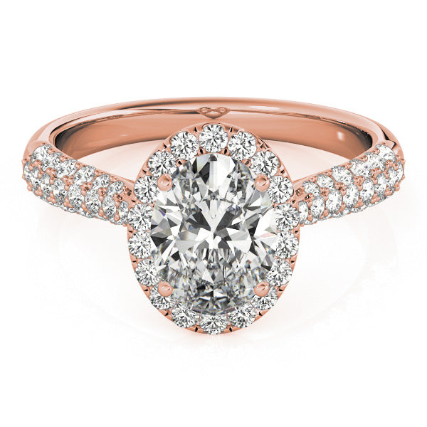 Oval Multi-Row Diamond Engagement Ring · 1.28 ct tw
