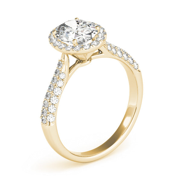 Oval Multi-Row Diamond Engagement Ring · 1.28 ct tw
