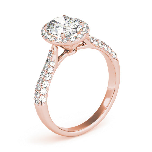 Oval Multi-Row Diamond Engagement Ring · 1.28 ct tw
