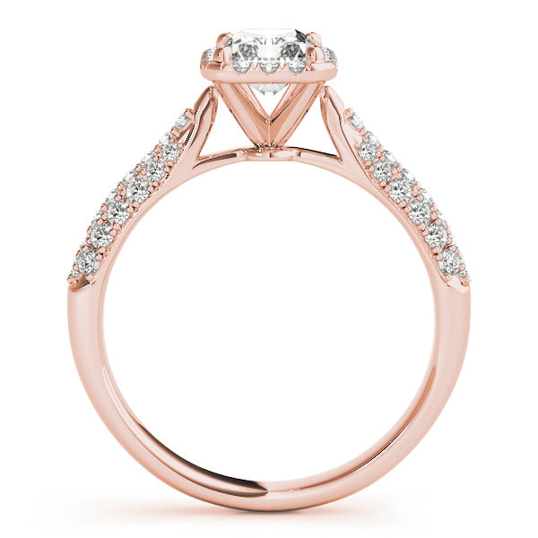 Emerald Multi-Row Diamond Engagement Ring · 1.60 ct tw