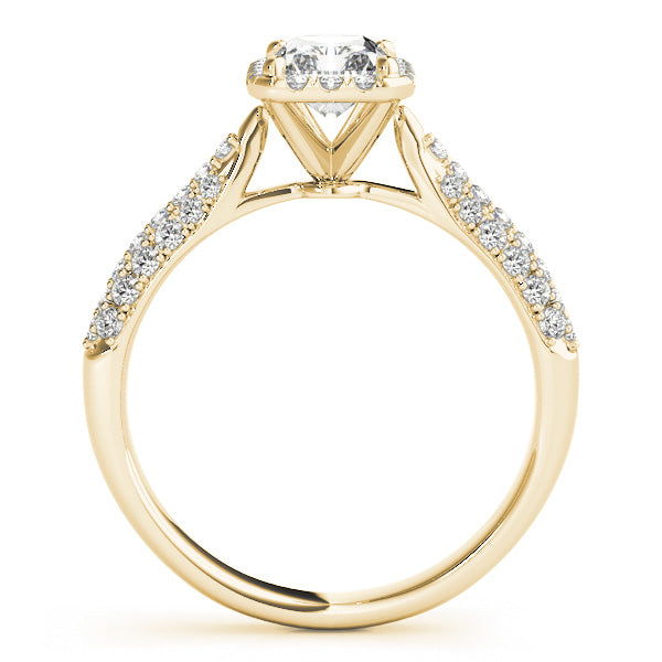 Emerald Multi-Row Diamond Engagement Ring · 1.85 ct tw
