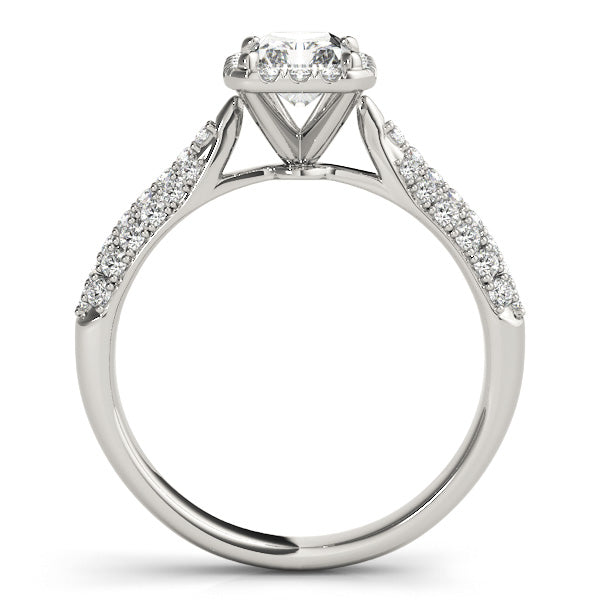 Emerald Multi-Row Diamond Engagement Ring · 1.60 ct tw