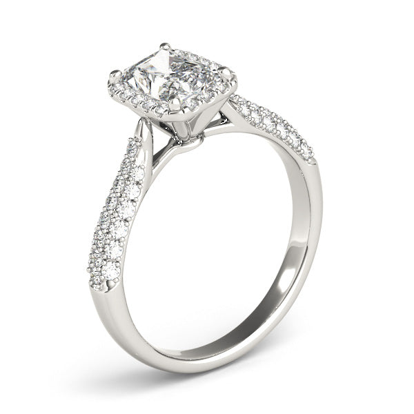 Emerald Multi-Row Diamond Engagement Ring · 2.45 ct tw