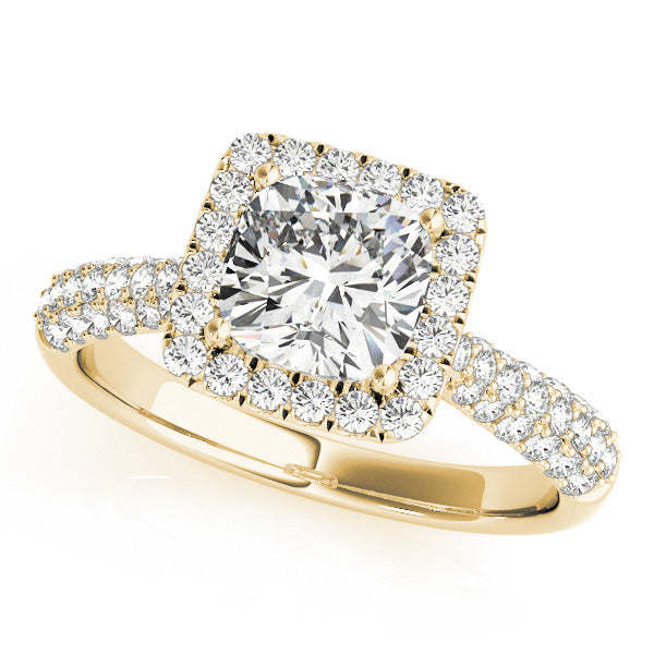 Cushion Multi-Row Diamond Engagement Ring · 1.33 ct tw