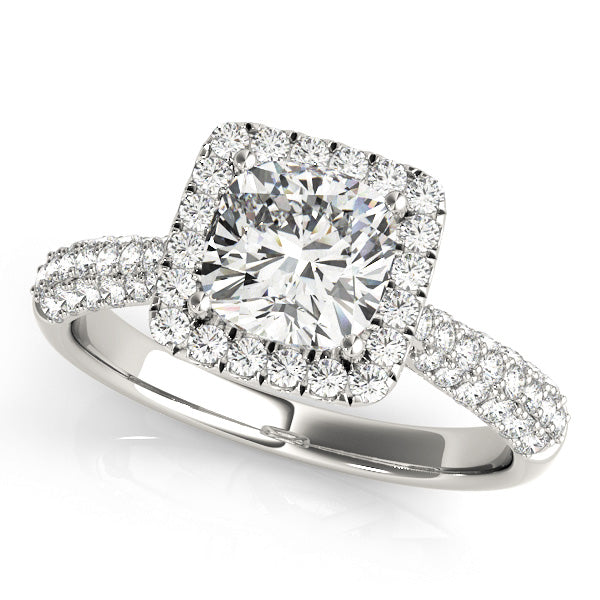 Cushion Multi-Row Diamond Engagement Ring · 1.33 ct tw
