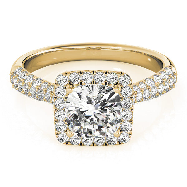 Cushion Multi-Row Diamond Engagement Ring · 1.33 ct tw