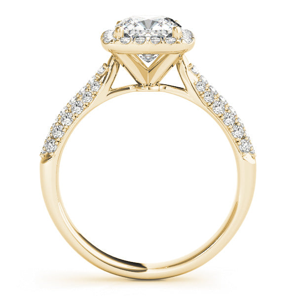 Cushion Multi-Row Diamond Engagement Ring · 1.33 ct tw