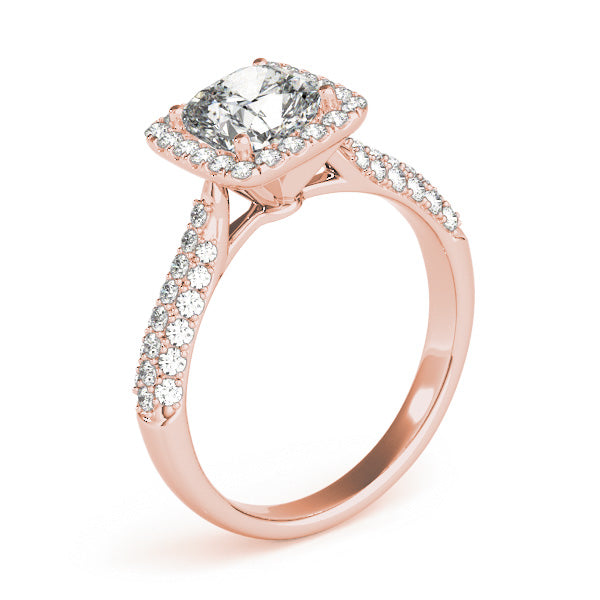 Cushion Multi-Row Diamond Engagement Ring · 1.33 ct tw