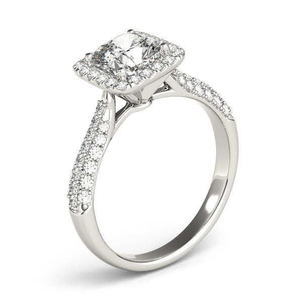 Cushion Multi-Row Diamond Engagement Ring · 1.33 ct tw
