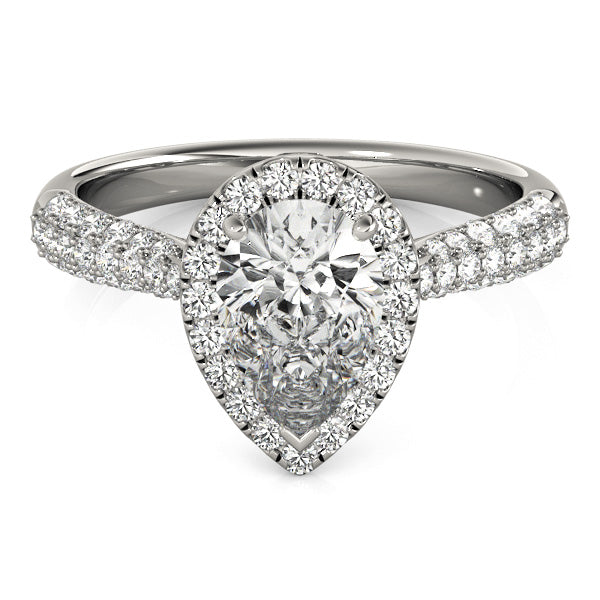Pear Multi-Row Diamond Engagement Ring · 2.37 ct tw