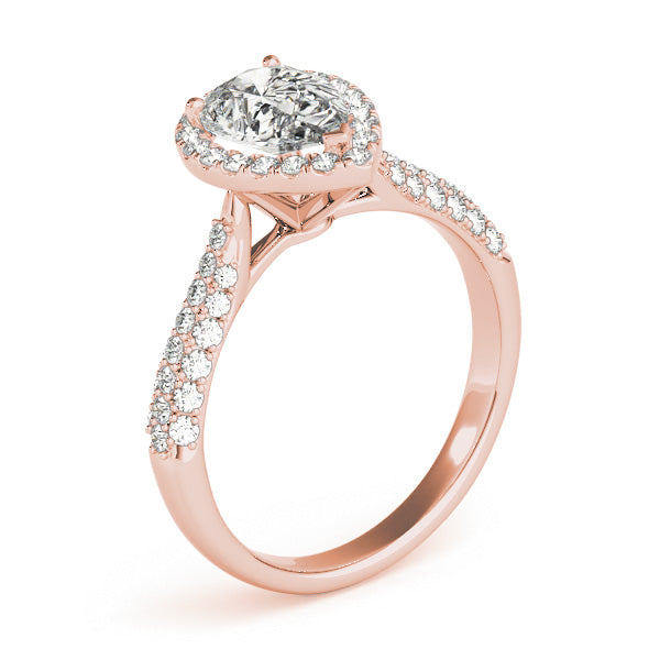 Pear Multi-Row Diamond Engagement Ring · 1.23 ct tw
