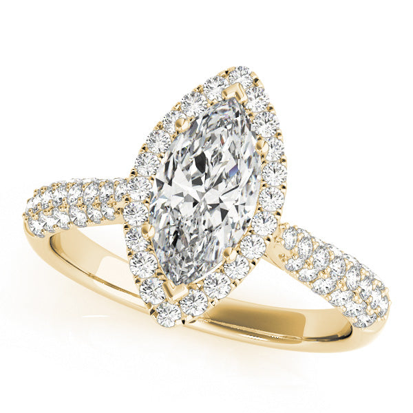 Marquise Multi-Row Diamond Engagement Ring · 0.71 ct tw