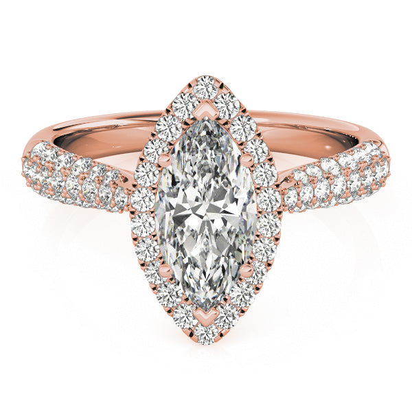 Marquise Multi-Row Diamond Engagement Ring · 1.36 ct tw