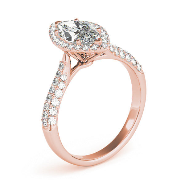 Marquise Multi-Row Diamond Engagement Ring · 0.71 ct tw