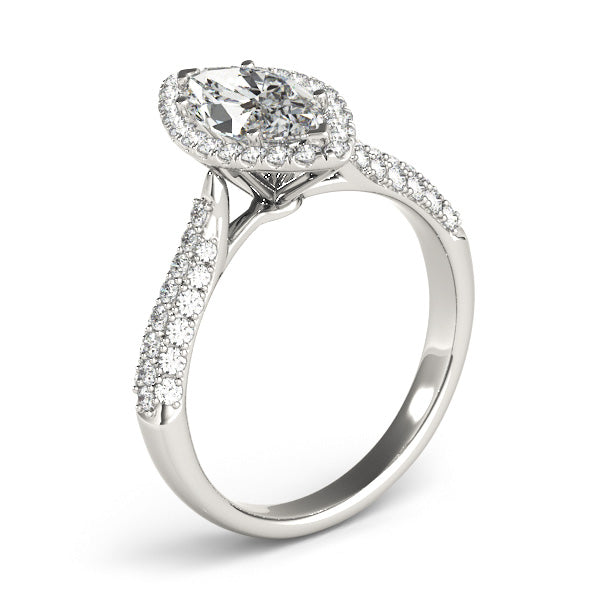 Marquise Multi-Row Diamond Engagement Ring · 1.36 ct tw