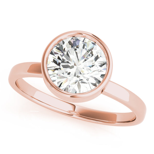 Round Bezel Diamond Solitaire Engagement Ring · 0.50 ct tw