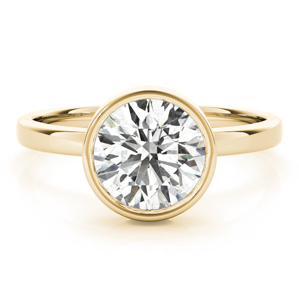 Round Bezel Diamond Solitaire Engagement Ring · 0.50 ct tw