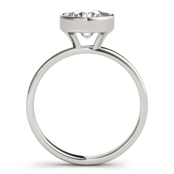 Round Bezel Diamond Solitaire Engagement Ring · 0.50 ct tw