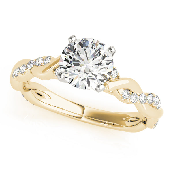 Braided Shank Diamond Engagement Ring · 0.21 ct tw