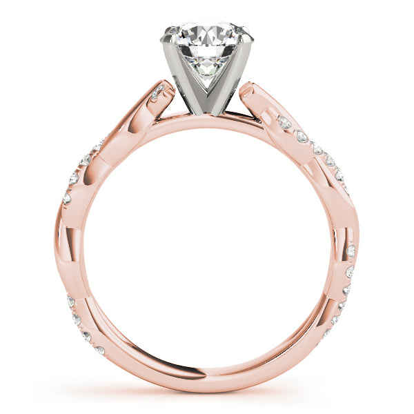 Braided Shank Diamond Engagement Ring · 0.21 ct tw