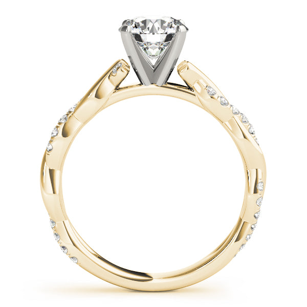 Braided Shank Diamond Engagement Ring · 0.21 ct tw