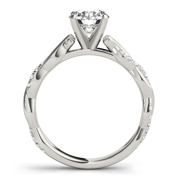 Braided Shank Diamond Engagement Ring · 0.21 ct tw