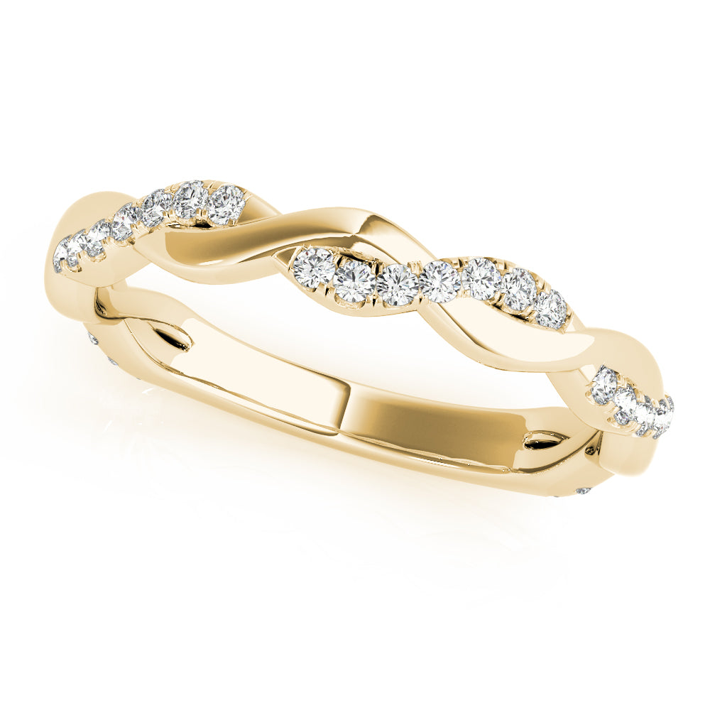 Straight Braided Diamond Fashion Ring · 0.20 ct tw