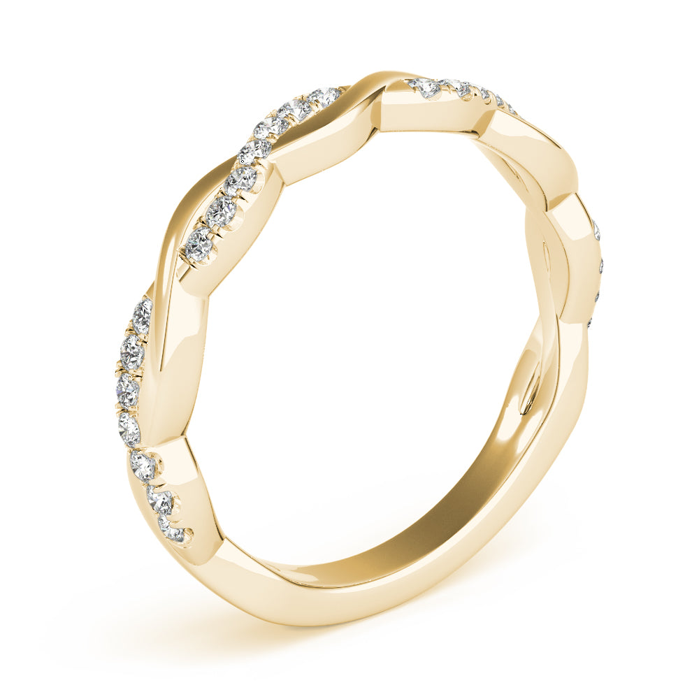 Straight Braided Diamond Fashion Ring · 0.20 ct tw