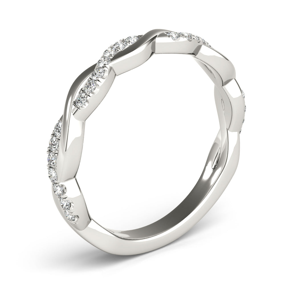 Straight Braided Diamond Fashion Ring · 0.20 ct tw