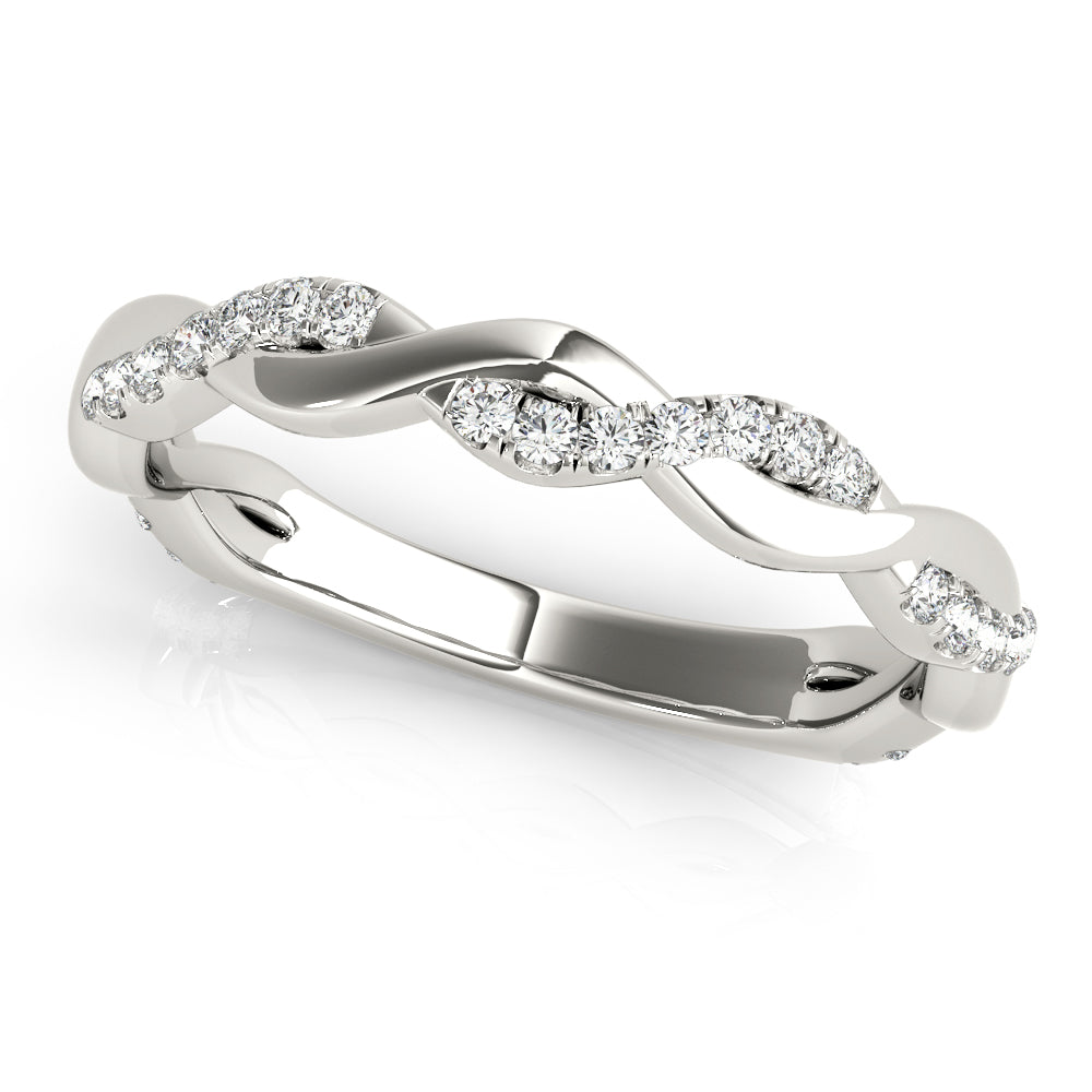 Straight Braided Diamond Fashion Ring · 0.20 ct tw