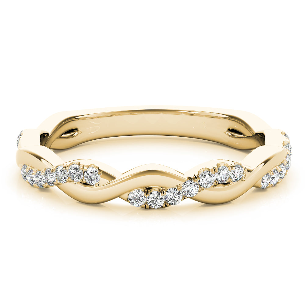 Straight Braided Diamond Fashion Ring · 0.20 ct tw