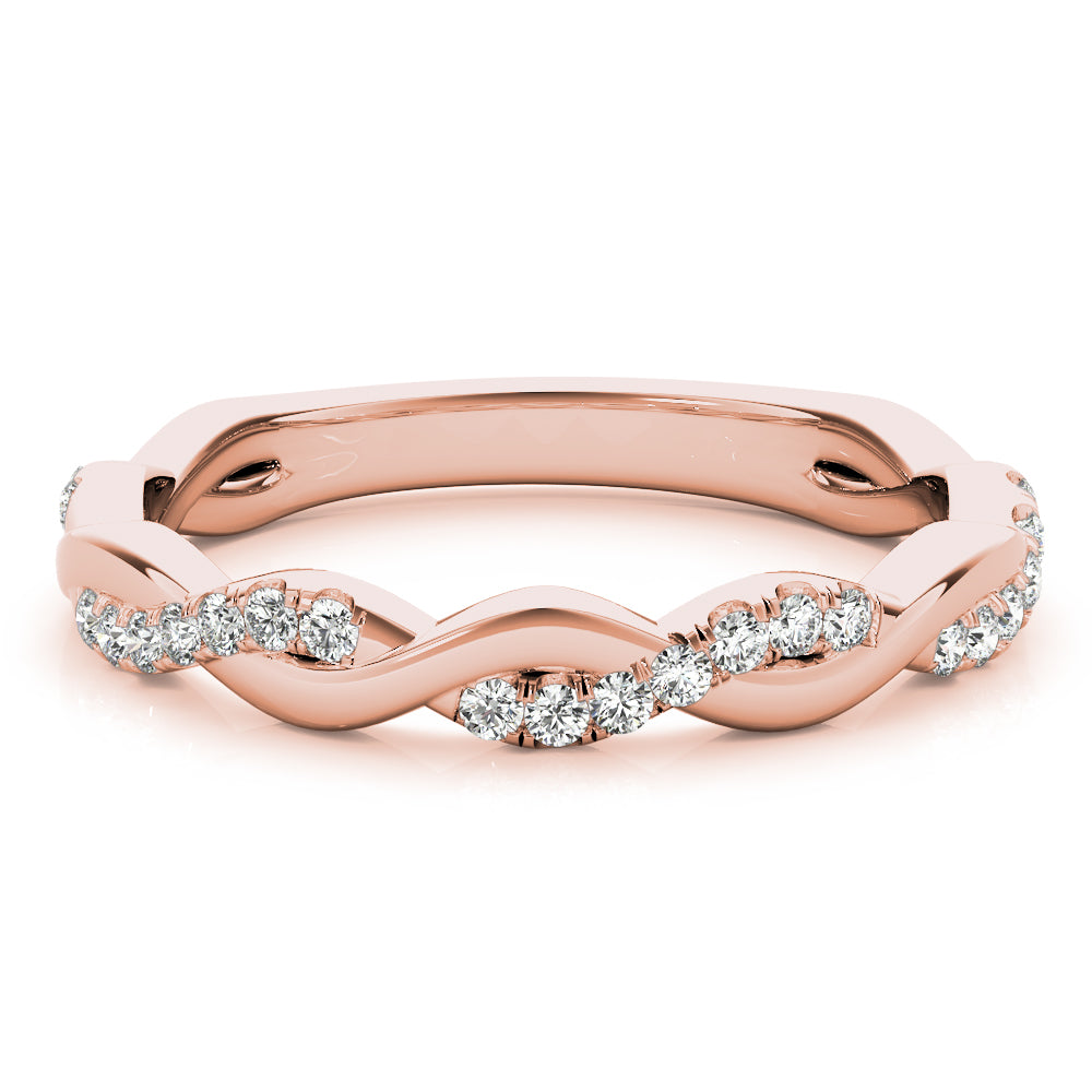 Straight Braided Diamond Fashion Ring · 0.20 ct tw