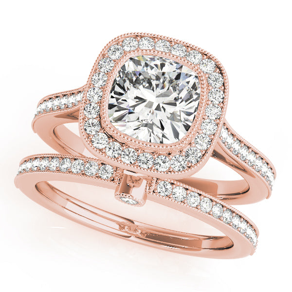 Cushion Halo Diamond Engagement Ring · 1.32 ct tw