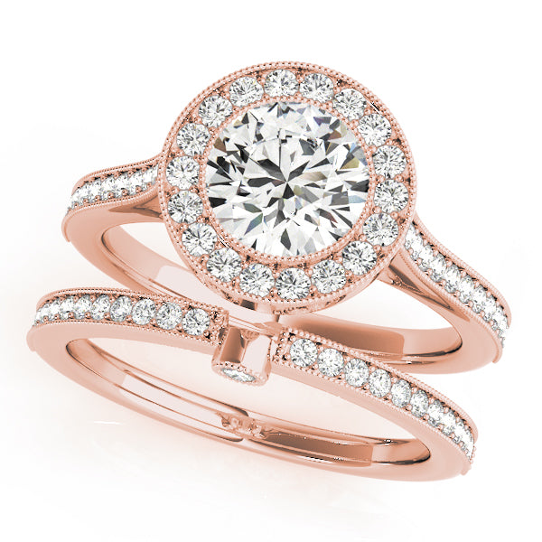Round Halo Diamond Engagement Ring · 1.59 ct tw