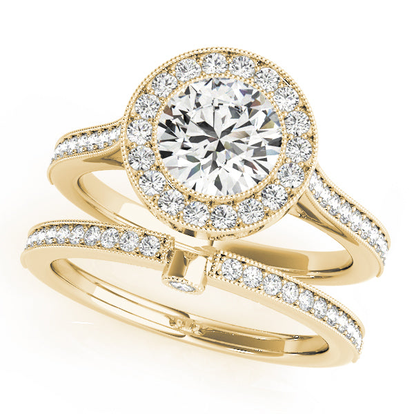 Round Halo Diamond Engagement Ring · 1.59 ct tw
