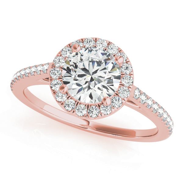 Round Halo Diamond Engagement Ring · 1.80 ct tw