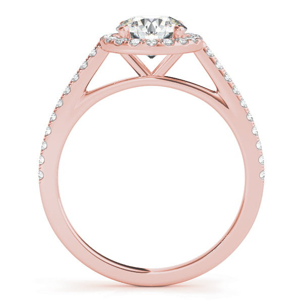Round Halo Diamond Engagement Ring · 1.28 ct tw