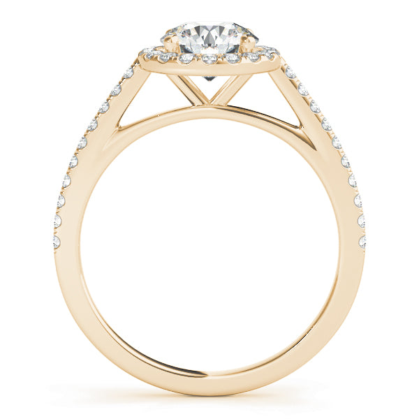 Round Halo Diamond Engagement Ring · 1.55 ct tw