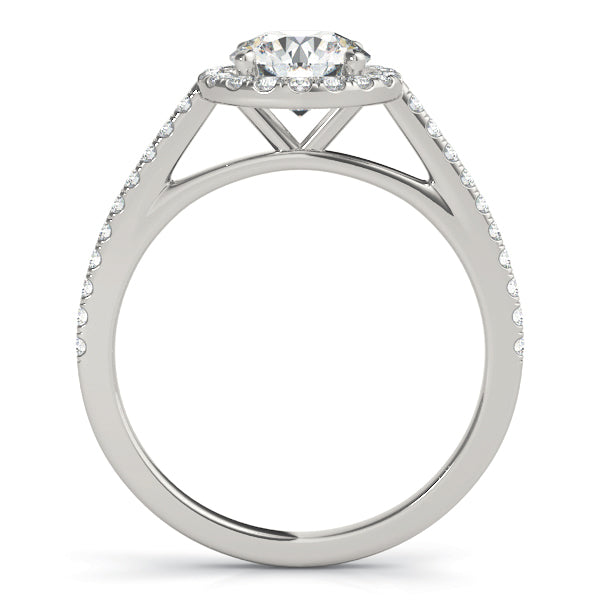Round Halo Diamond Engagement Ring · 1.02 ct tw