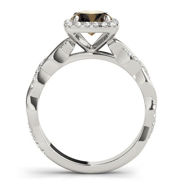 Round Braided Shank With Center Diamond Engagement Ring · 2.29 ct tw