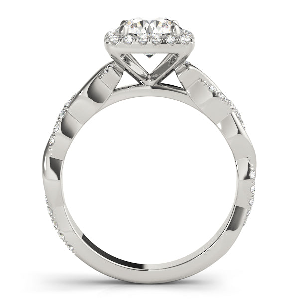 Round Braided Shank With Center Diamond Engagement Ring · 2.29 ct tw
