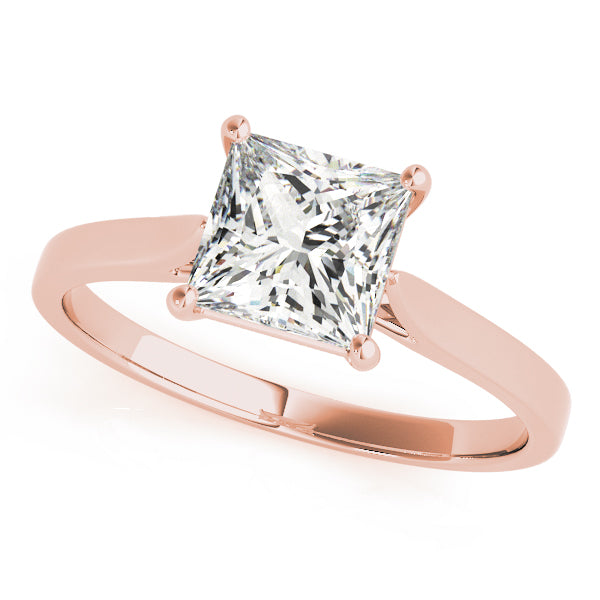 Square Princess Cut Diamond Solitaire Engagement Ring · 0.75 ct tw