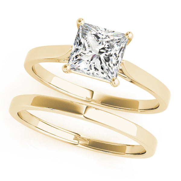 Square Princess Cut Diamond Solitaire Engagement Ring · 0.41 ct tw
