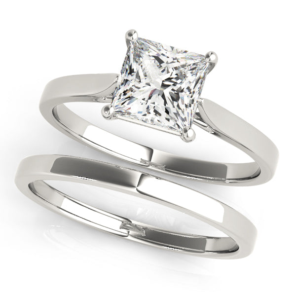 Square Princess Cut Diamond Solitaire Engagement Ring · 0.41 ct tw