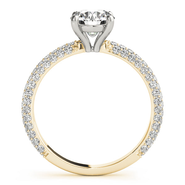 Round Pave With Head Diamond Engagement Ring · 1.99 ct tw